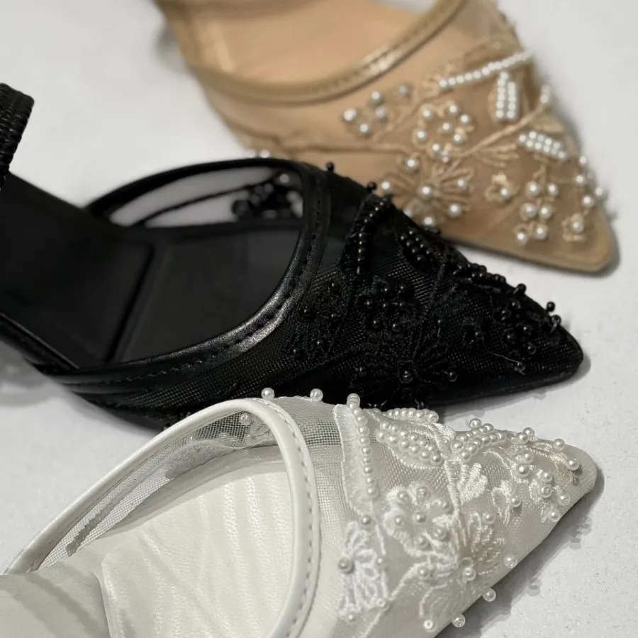 صندل مرواریدی زارا