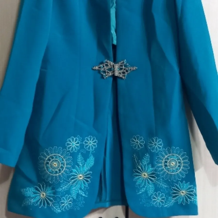 کت وشلوار  رنگ سبز آبی