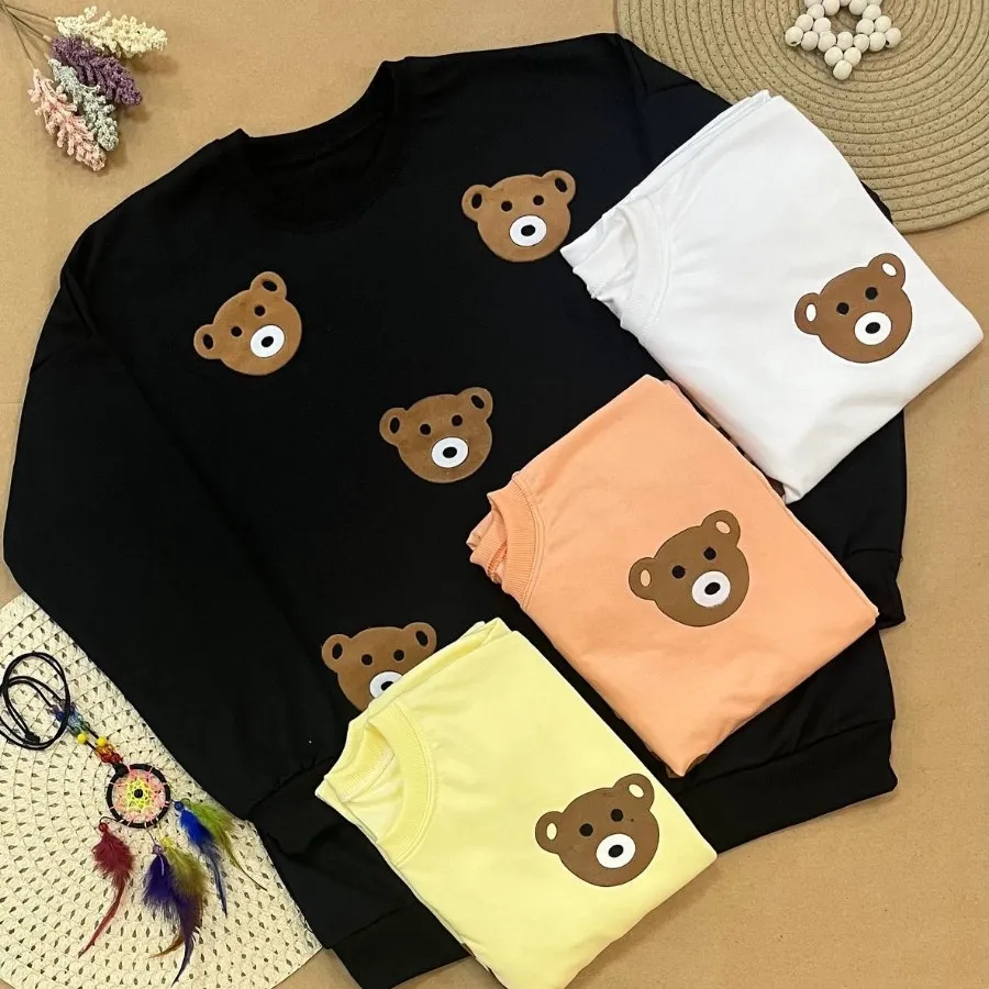 دورس یقه گرد گلدوزی تدی