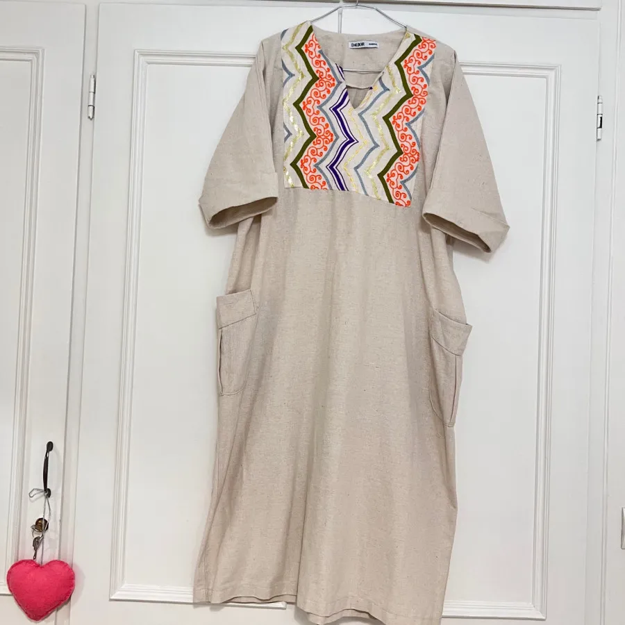 پیراهن کفتان لینن کنفی