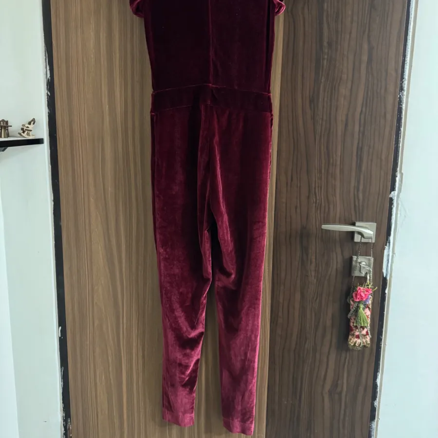 اورال مخمل زرشکی S سرهمی