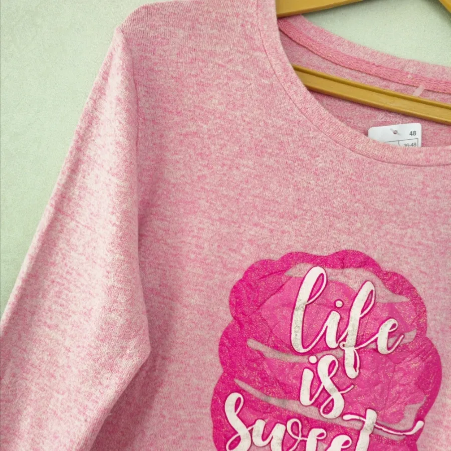 پلیور بافت صورتی