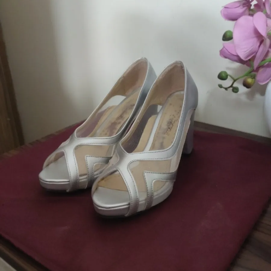 کفش مجلسی نقره ای شیک