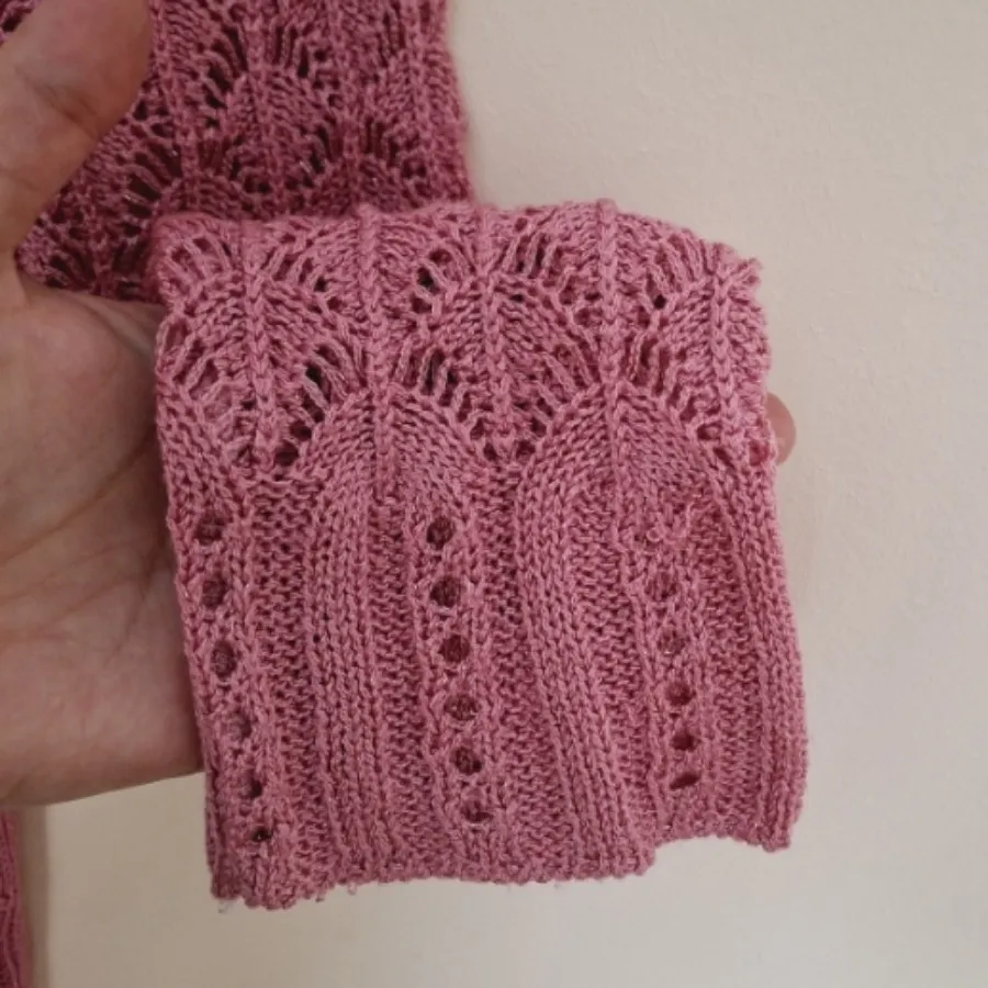 بلوز بافت گیپور صورتی