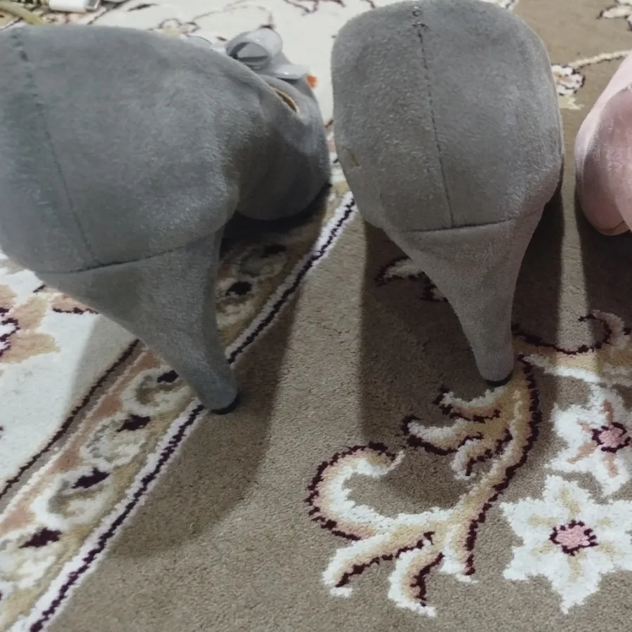کفش مجلسی مخمل طوسی