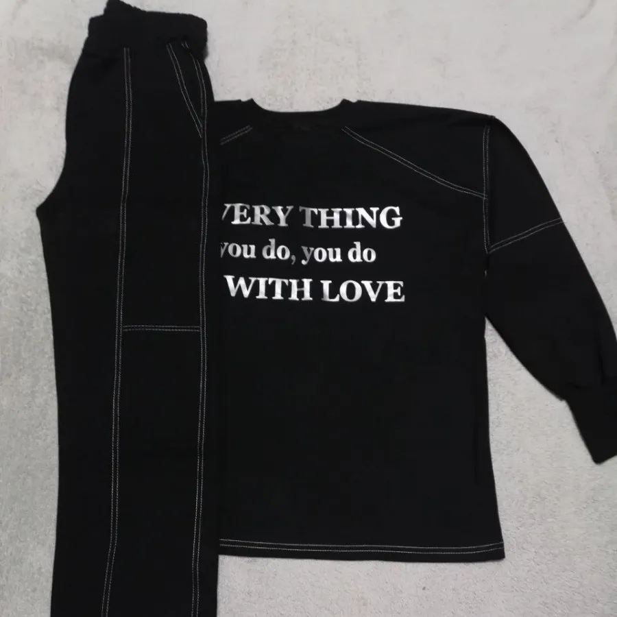 ست هودی شلوار فینگر دار