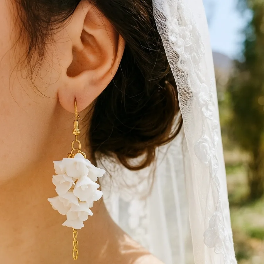 گوشواره خوشه گل