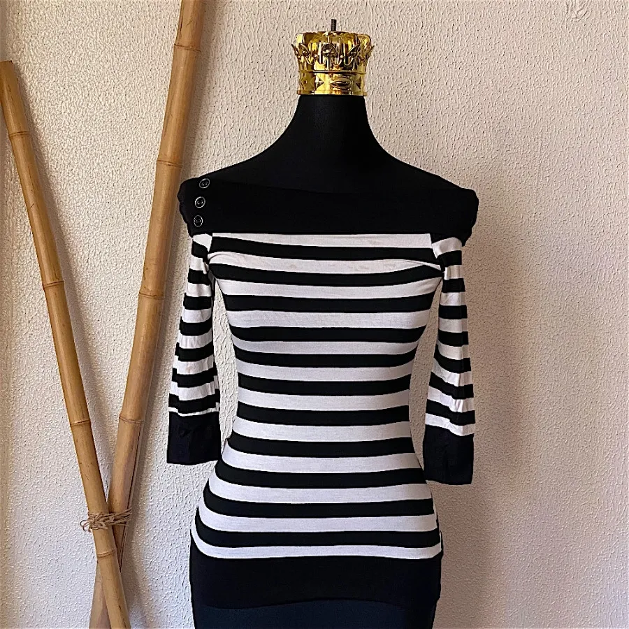 بلوز یقه قایقی ضخیم خارجی