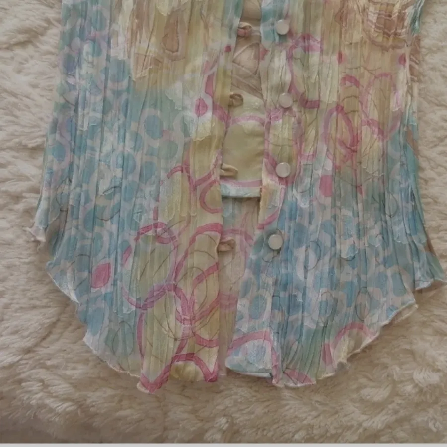 شومیز حریر پلیسه