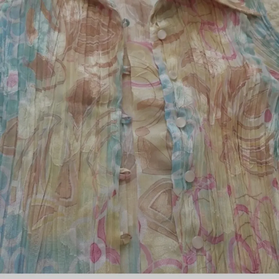 شومیز حریر پلیسه