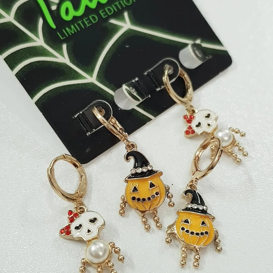 پک گوشواره کدو تنبل اسکلت