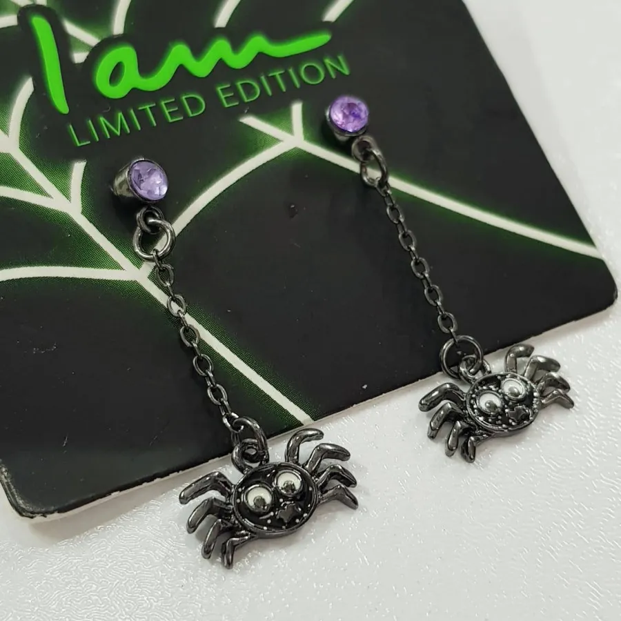 گوشواره زنجیر آویز عنکبوت