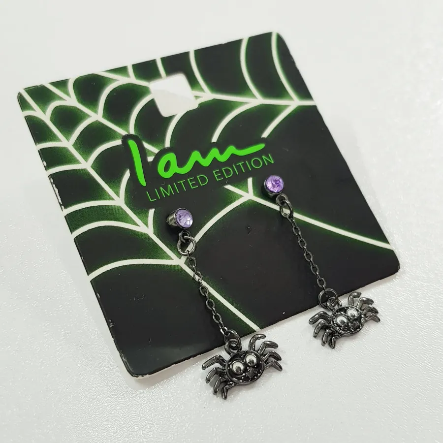 گوشواره زنجیر آویز عنکبوت