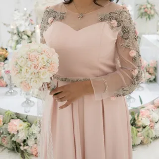 لباس مجلسی صورتی