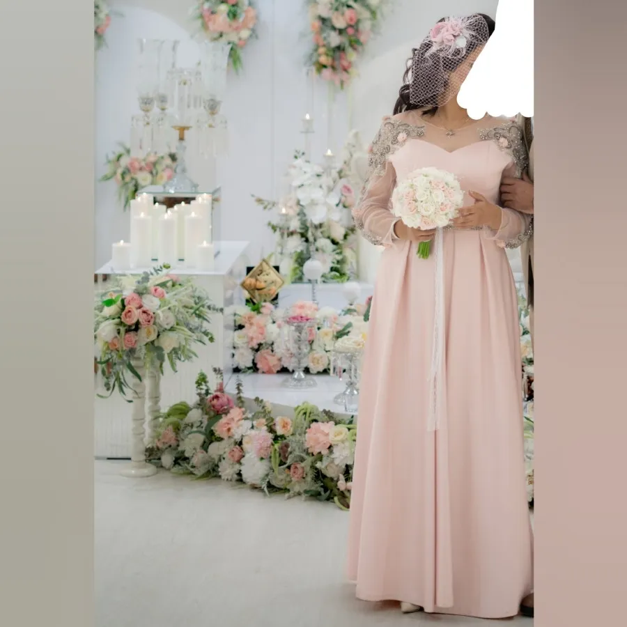 لباس مجلسی صورتی