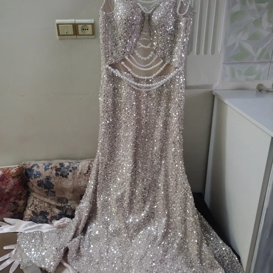 لباس مجلسی فول مروارید