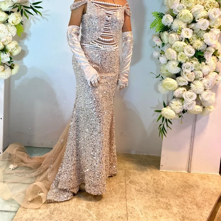 لباس مجلسی فول مروارید