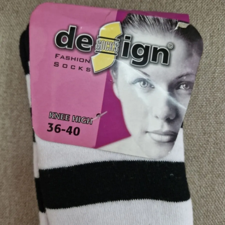 جوراب راه راه ساق بلند