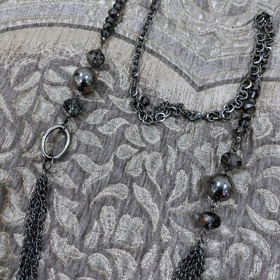 گردنبند نقره ای