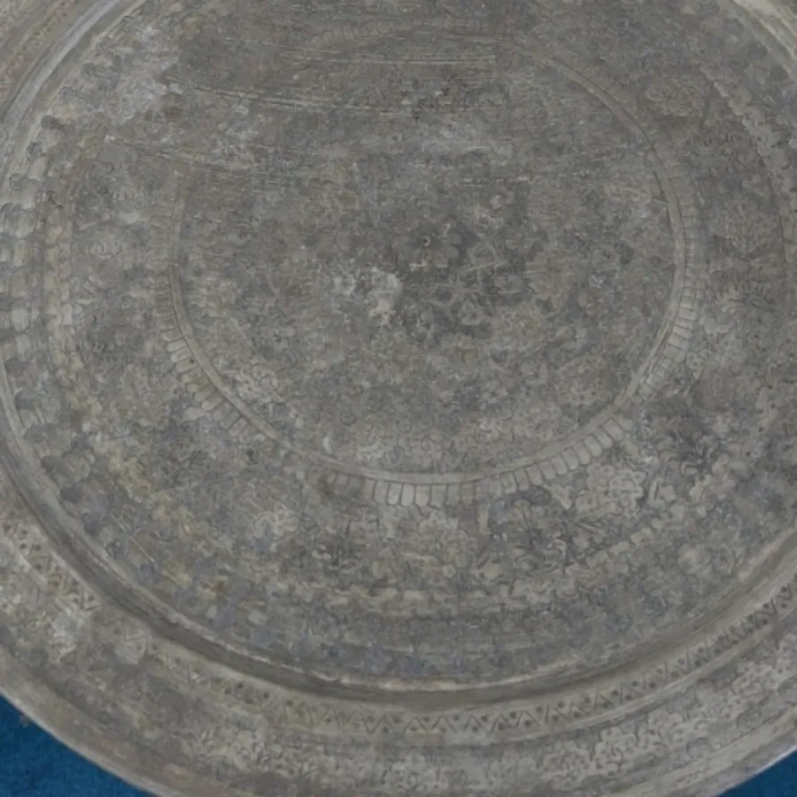 سینی مسی قلمکاری عتیقه