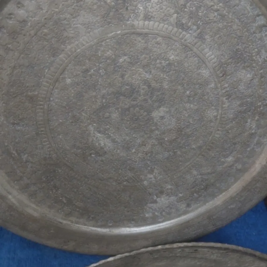 سینی مسی قلمکاری عتیقه