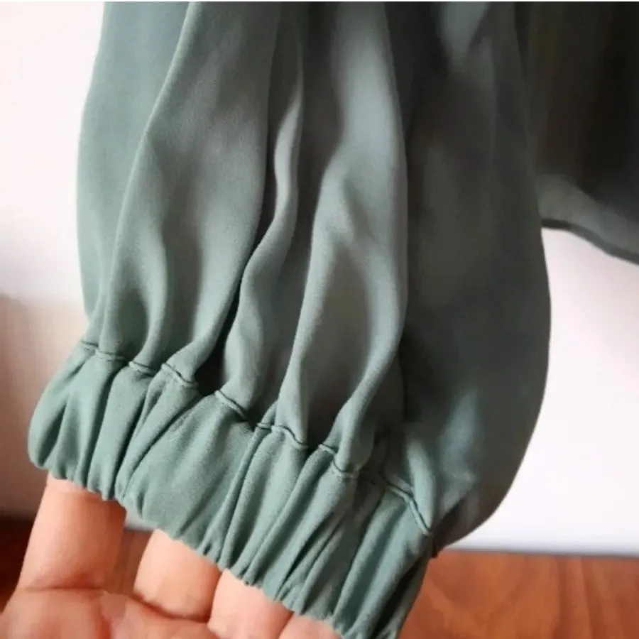 شومیز کرپ حریر مجلسی  H&M