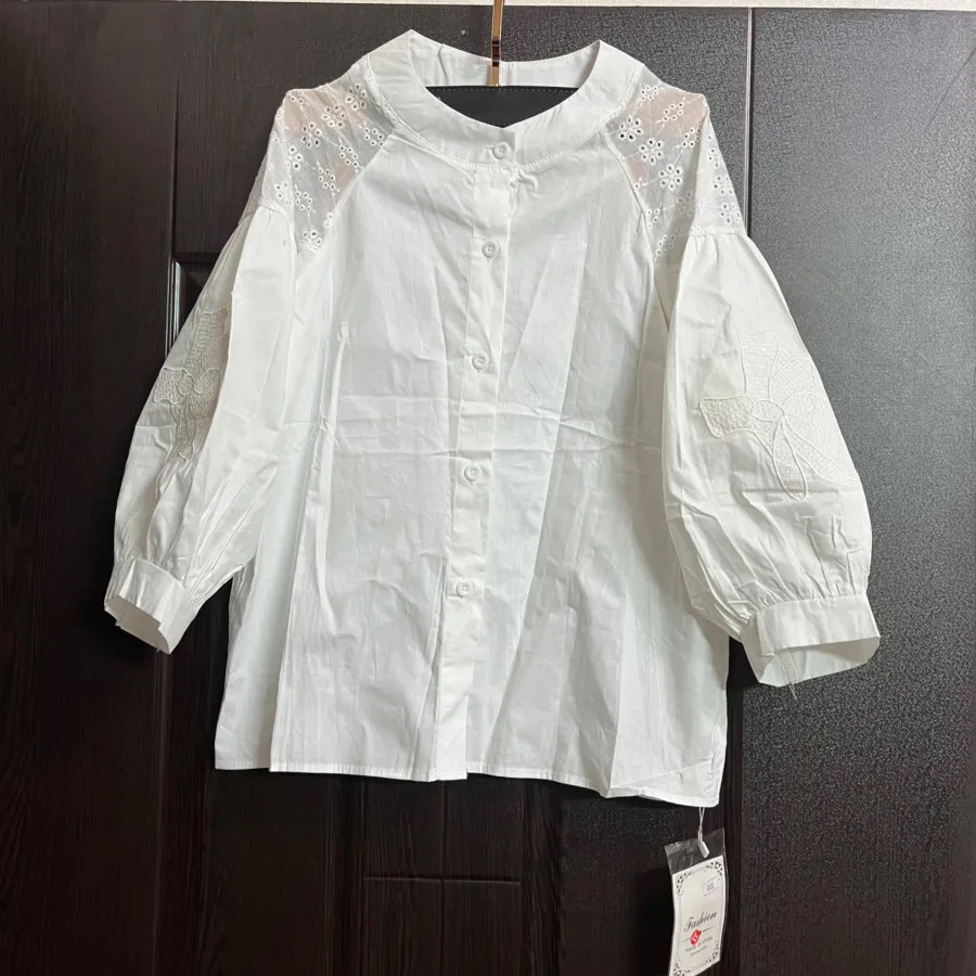 شومیز نخی کره ای کاملا نو