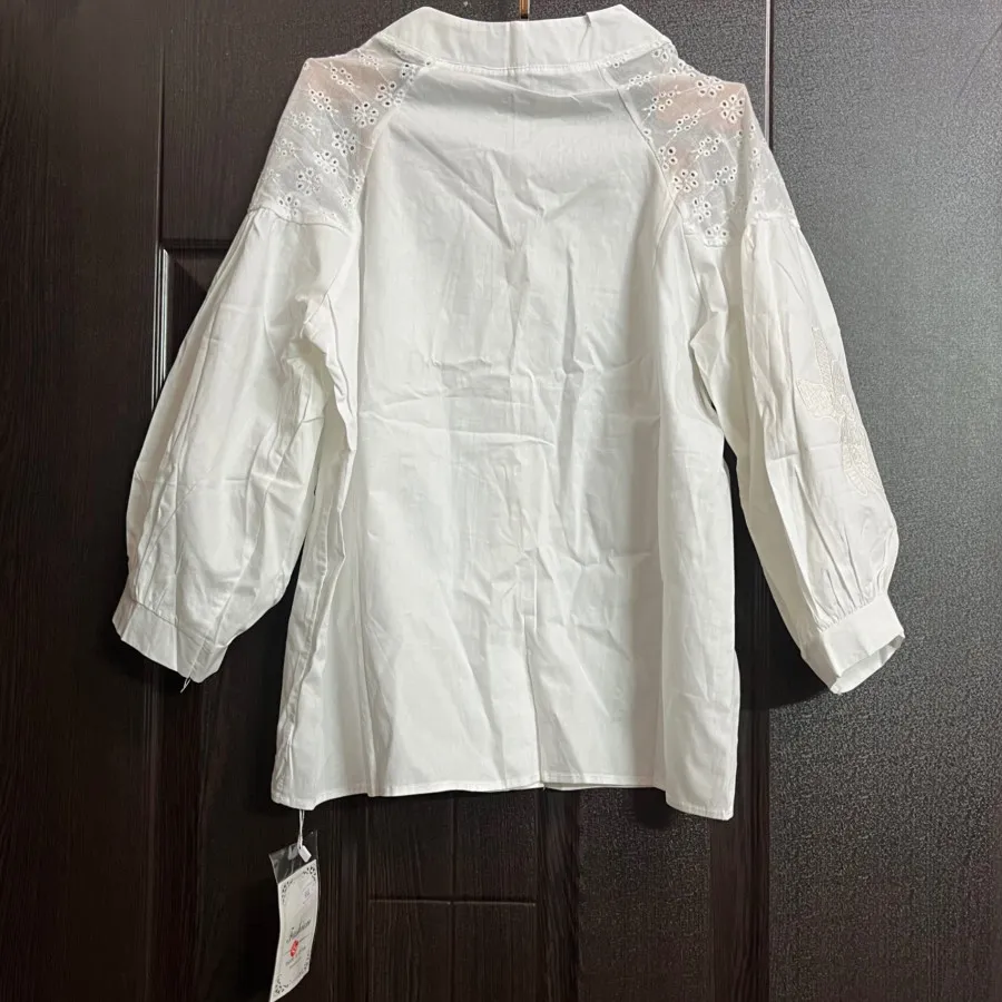 شومیز نخی کره ای کاملا نو