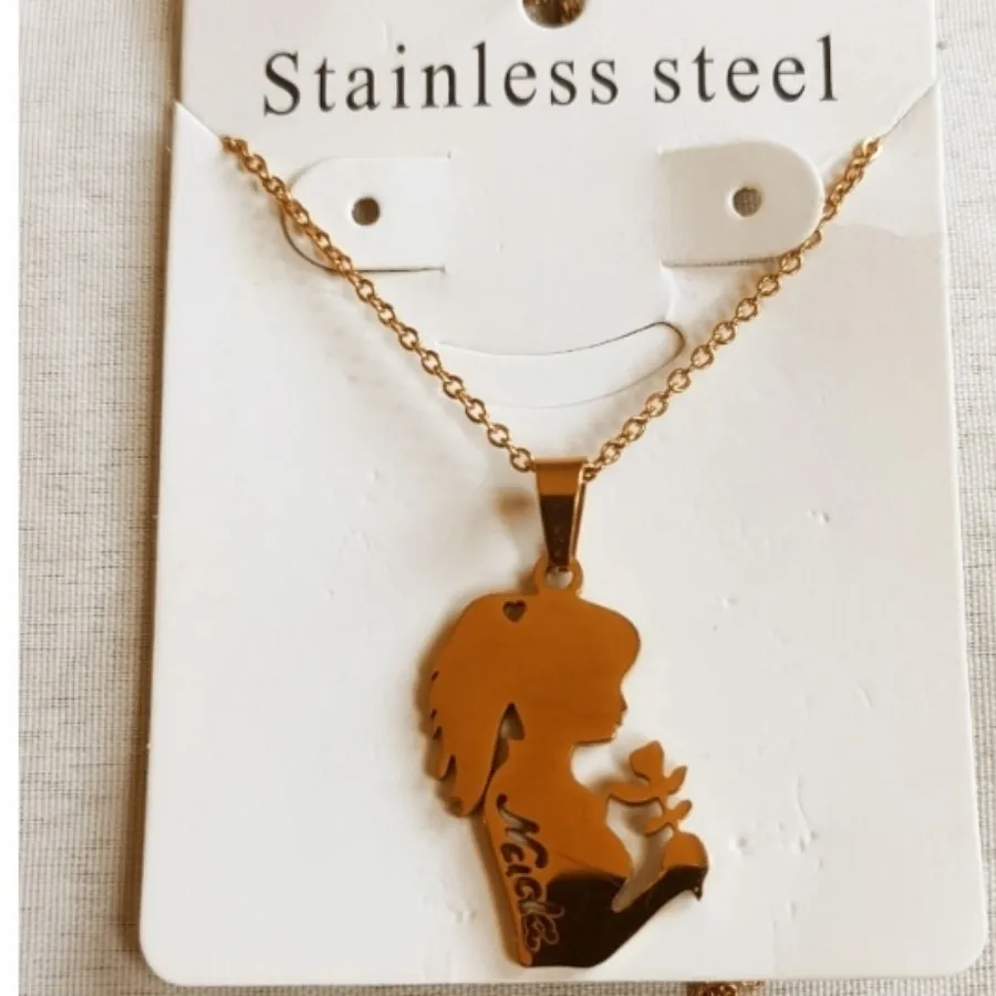 گردنبنددخترگلفروش کپی طلا