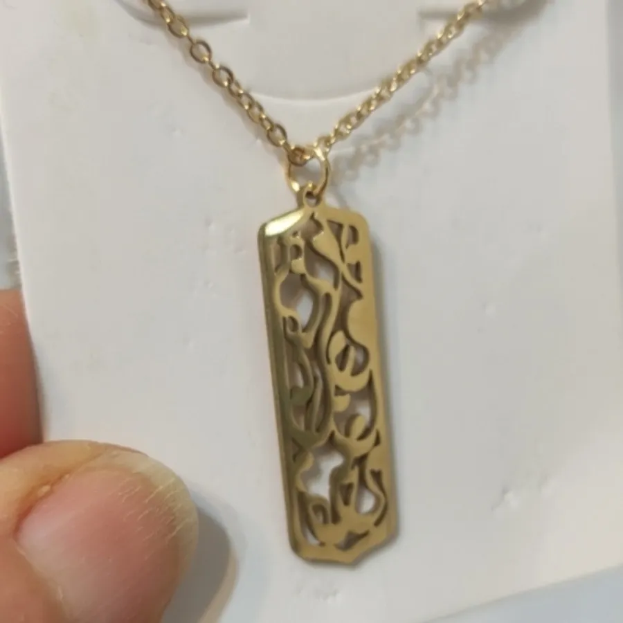 گردنبندهنری استیل کپی طلا