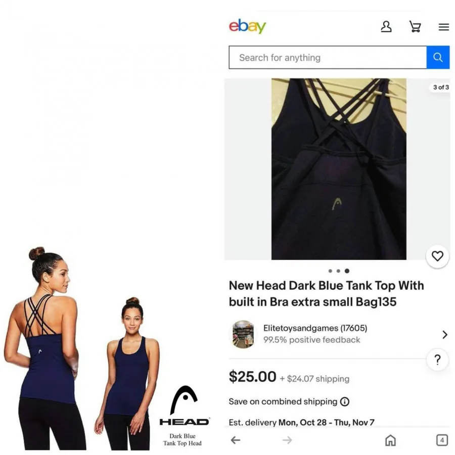 تاپ ورزشی head