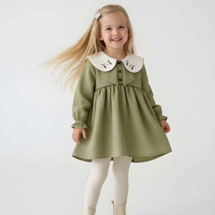 پیراهن یقه گلدوزی چشم ?