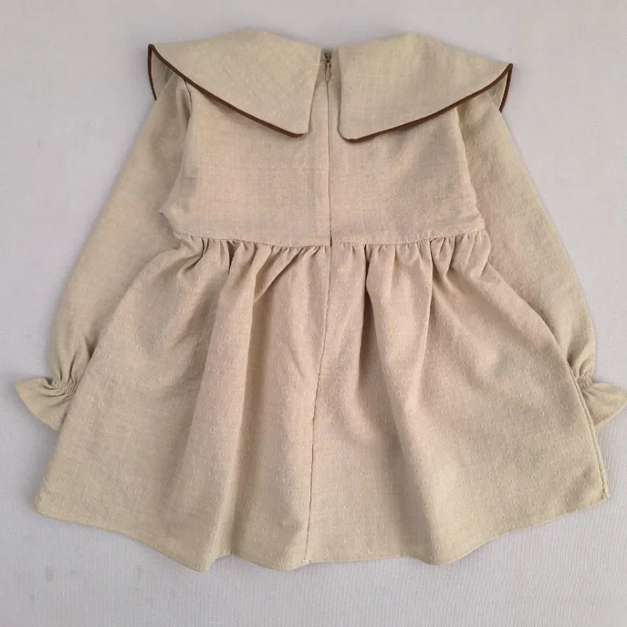 پیراهن یقه گلدوزی چشم ?