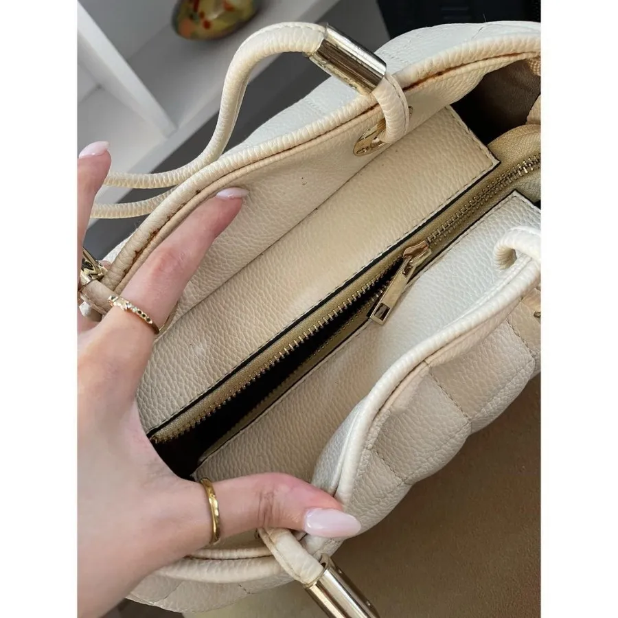 کیف صندوقی کرم برند susen