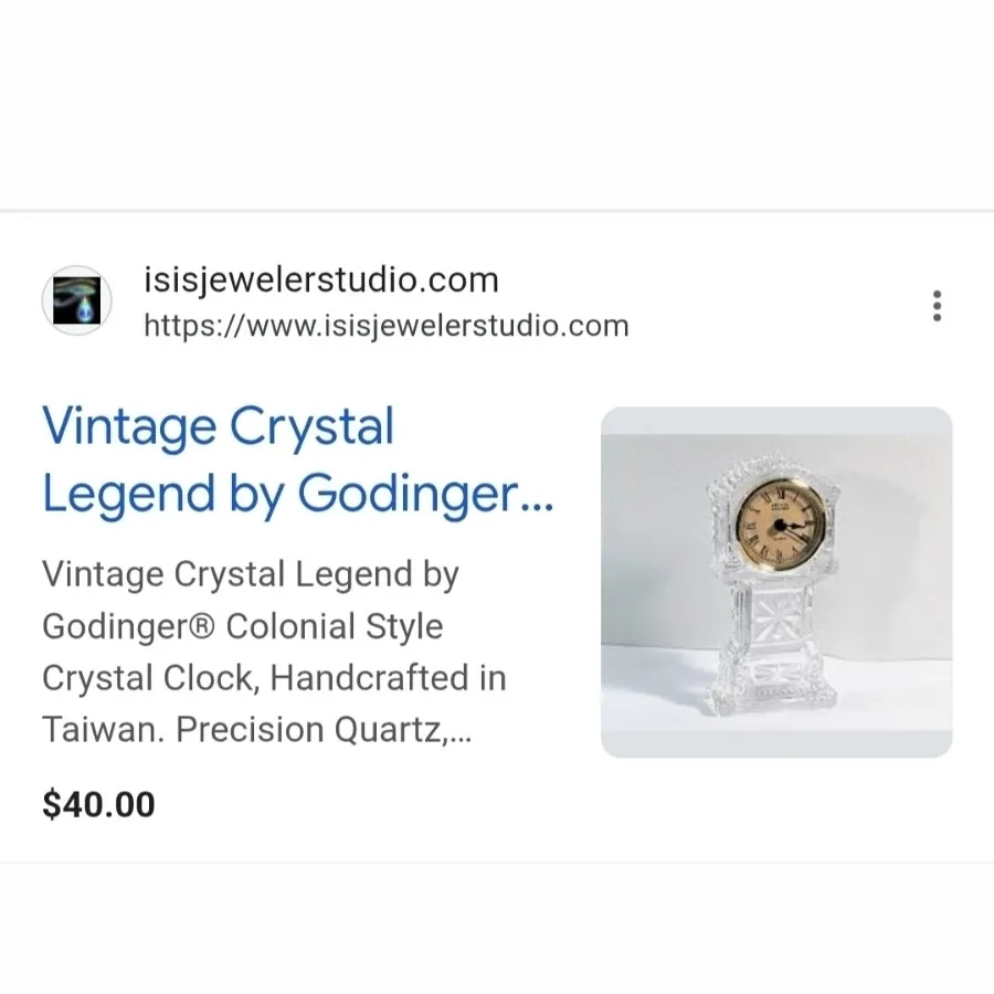 ساعت کریستال گودینگر