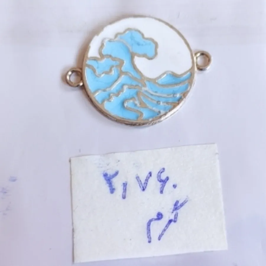 پلاک نقره موج کاناگاوا