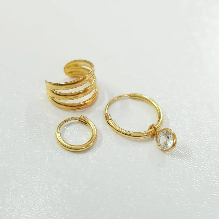 گوشواره و ایرکاف نقره 925