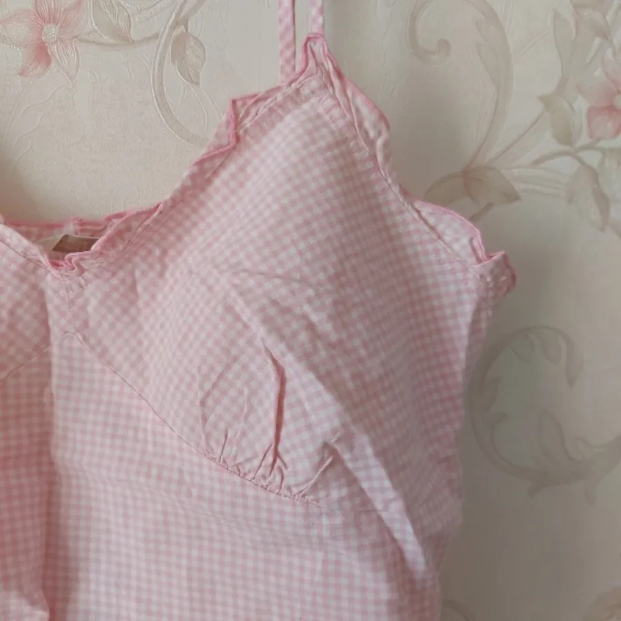 تاپ صورتی نخی وارداتی