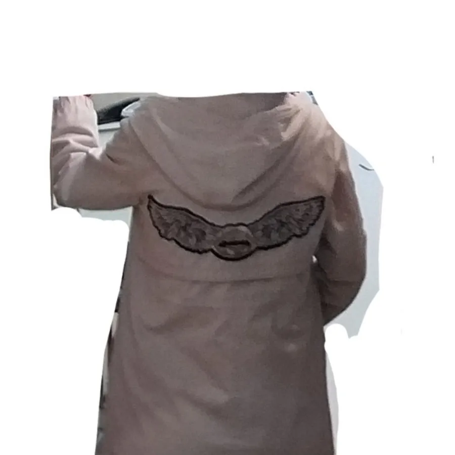 کاپشن کلاهدار صورتی روشن