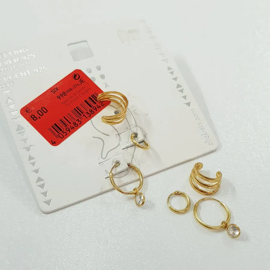 پک گوشواره و ایرکاف نقره