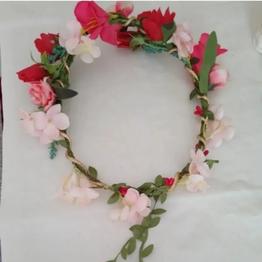 حلقه گل سر دخترانه