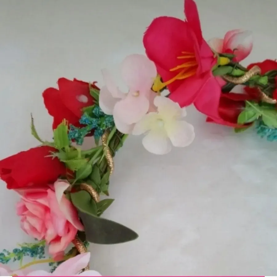 حلقه گل سر دخترانه