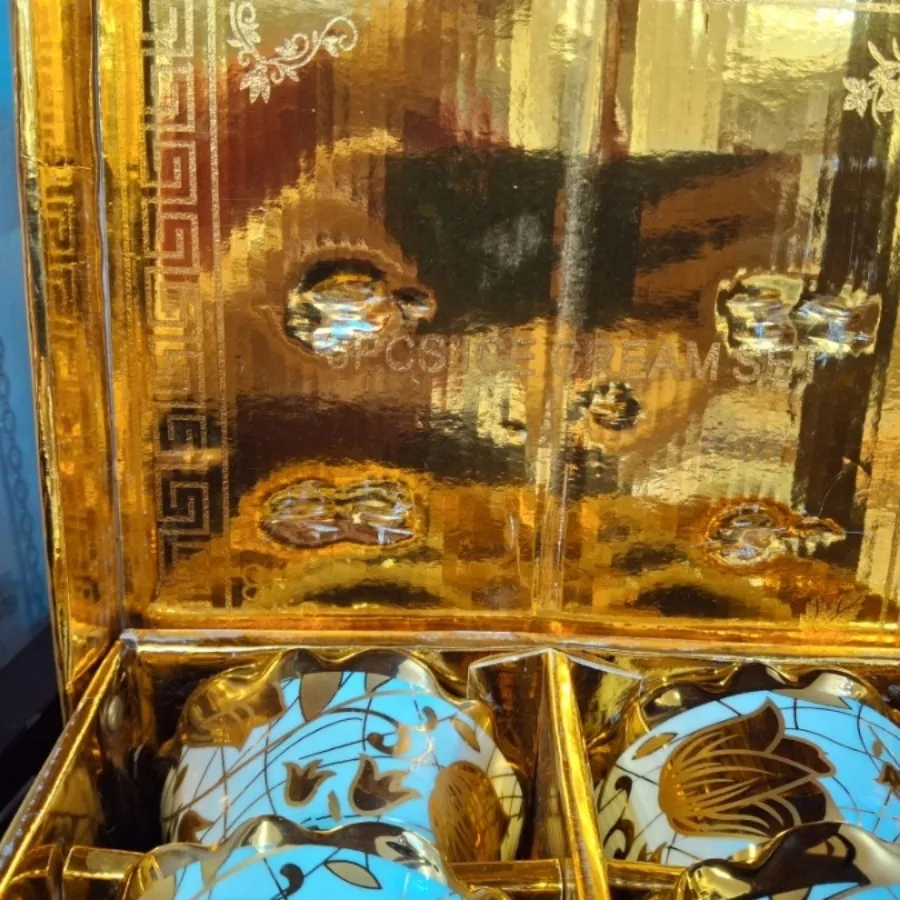 بستنی خوری طلاکوب 6 عددی