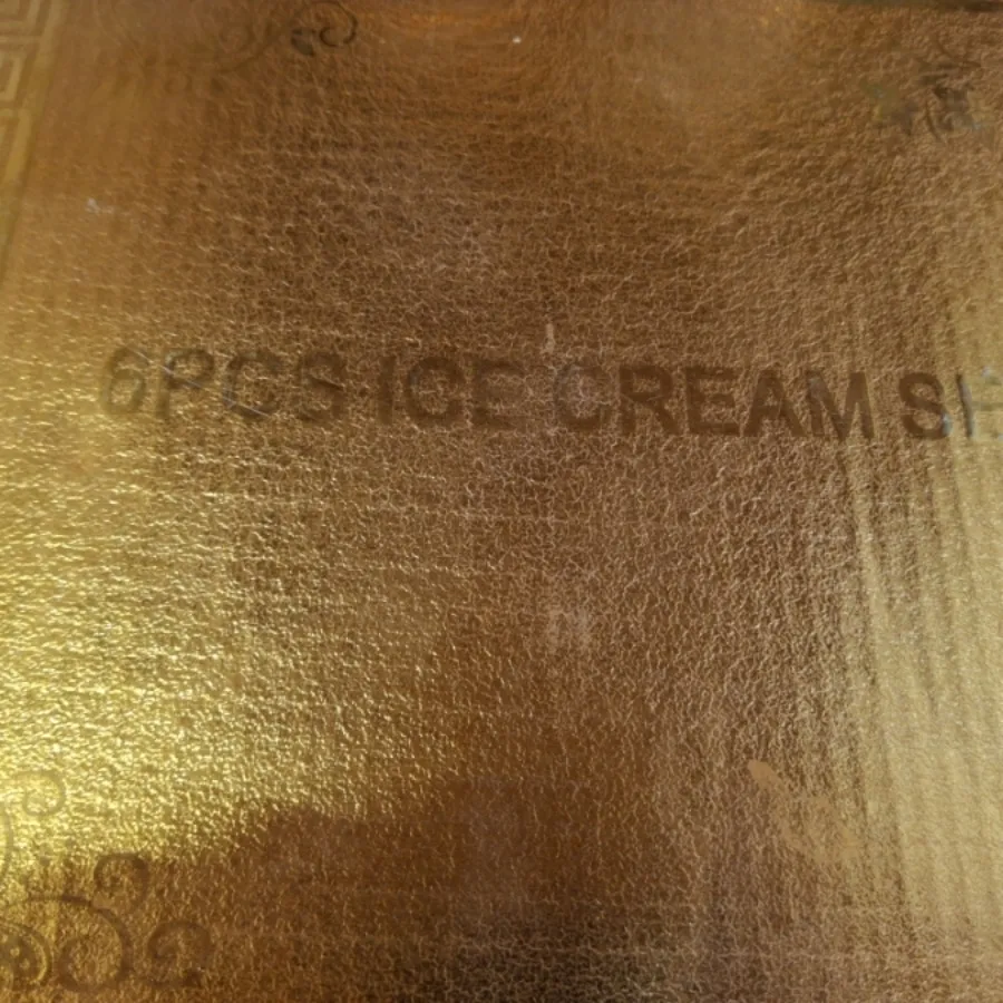 بستنی خوری طلاکوب 6 عددی