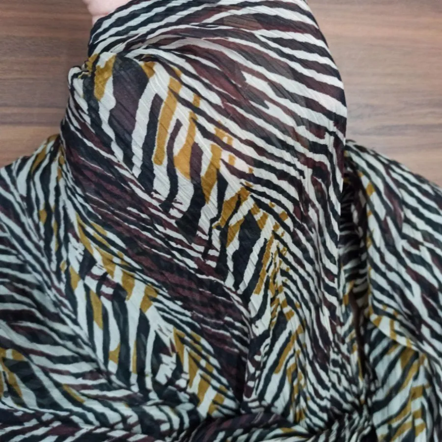 شال حریر پلیسه