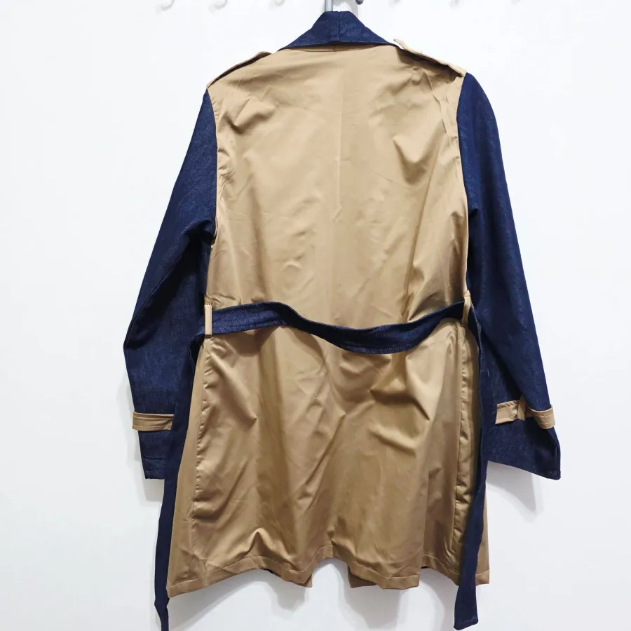 بارونی ترکیبی جین کمردار