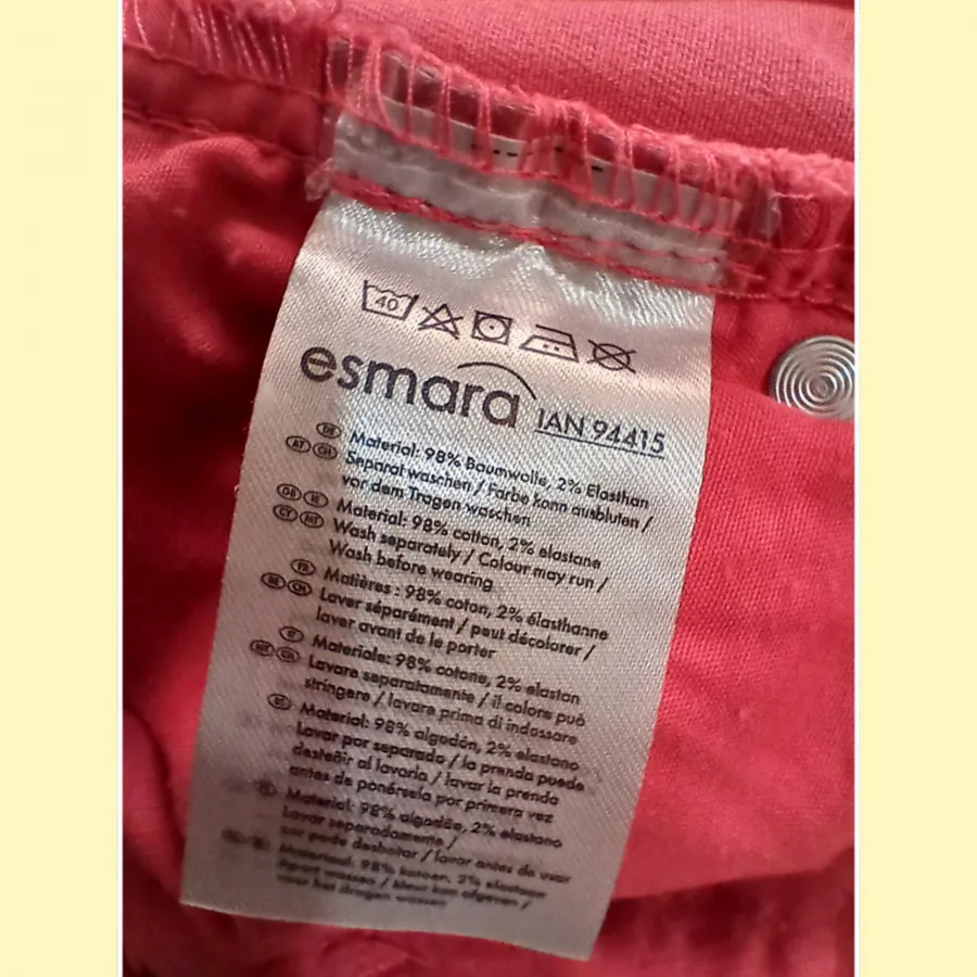 شلوار جین صورتی اسمارا