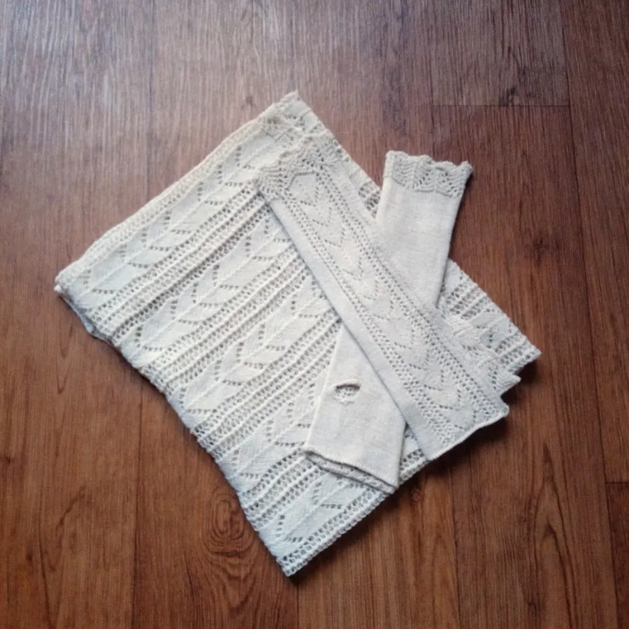 ست شال و دستکش زنانه