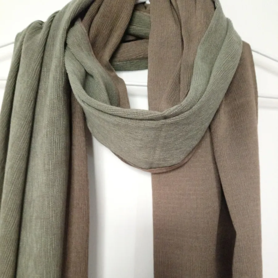 شال پاییزه دو رنگ