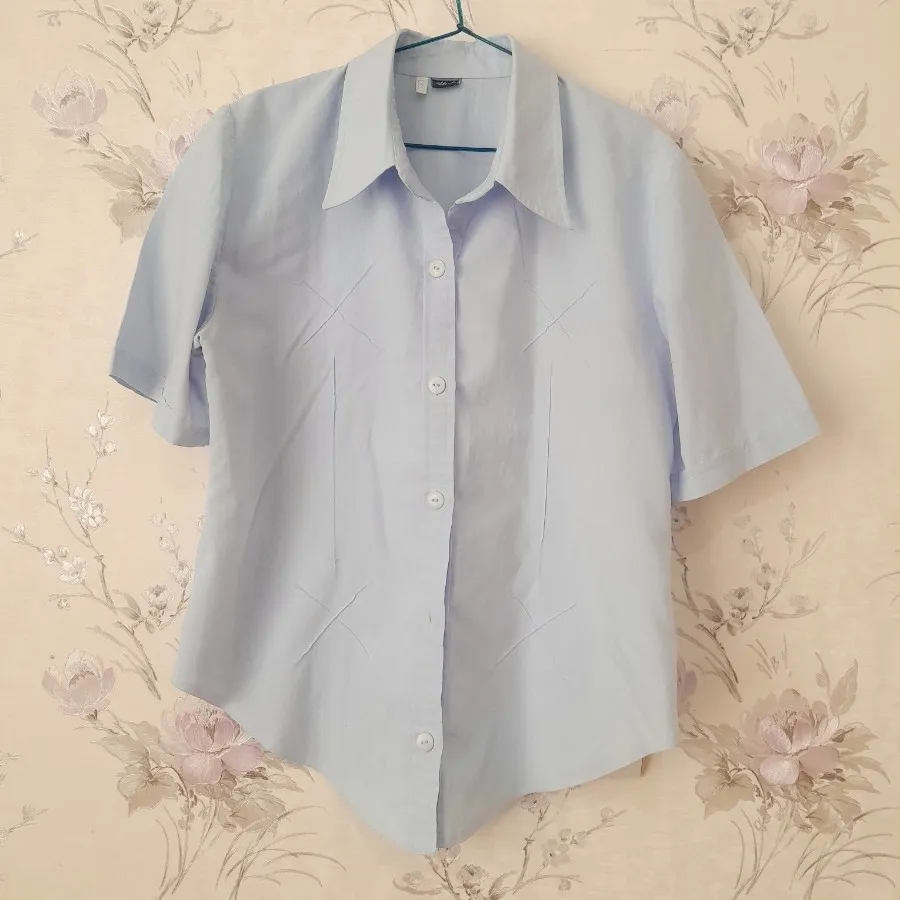 شومیز آبی آسمانی